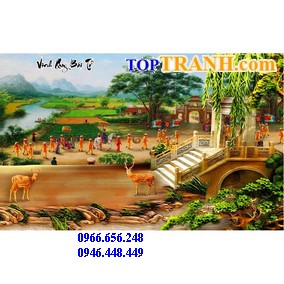 Tranh thêu vinh quy bái tổ